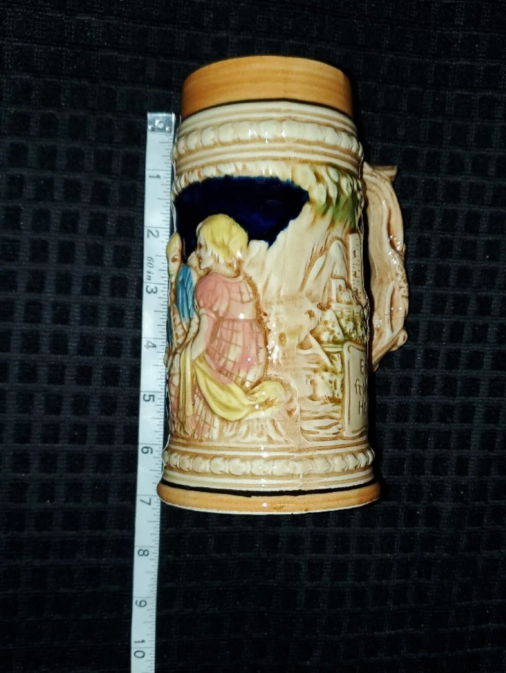 A Happy Heart Heals All Pain Japan Beer Stein